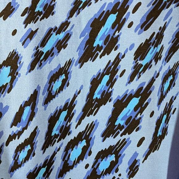 🆕NWT BOB MACKIE WEARABLE ART FANTASY LEOPARD - BLUE - XL - Picture 3 of 8